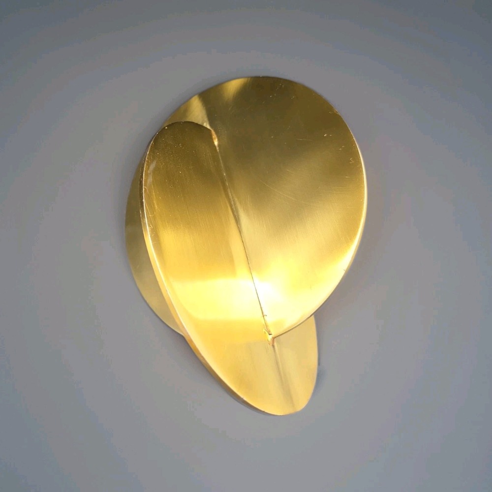 Nate Berkus Double Circle Sculpture elegant bohemian gold decor - Picture 4 of 5